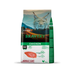 Bravery Pollo Gatos Adultos