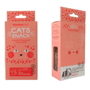 Cats Snack Galletas Rellenas de Pollo con Camarón