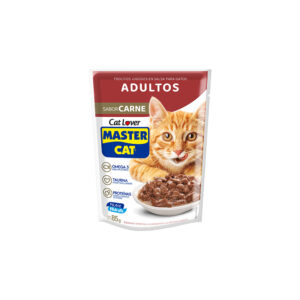 Alimento Trocitos Master Cat Adulto Carne 85 gr