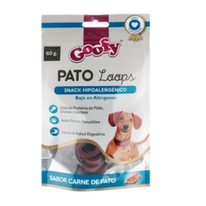 Goofy Pato Loops (Hipoalergénico) Sabor Carne de Pato 60g