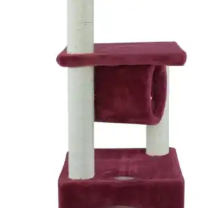 Torre Rascador para Gatos Tunel y Casa 92 cm